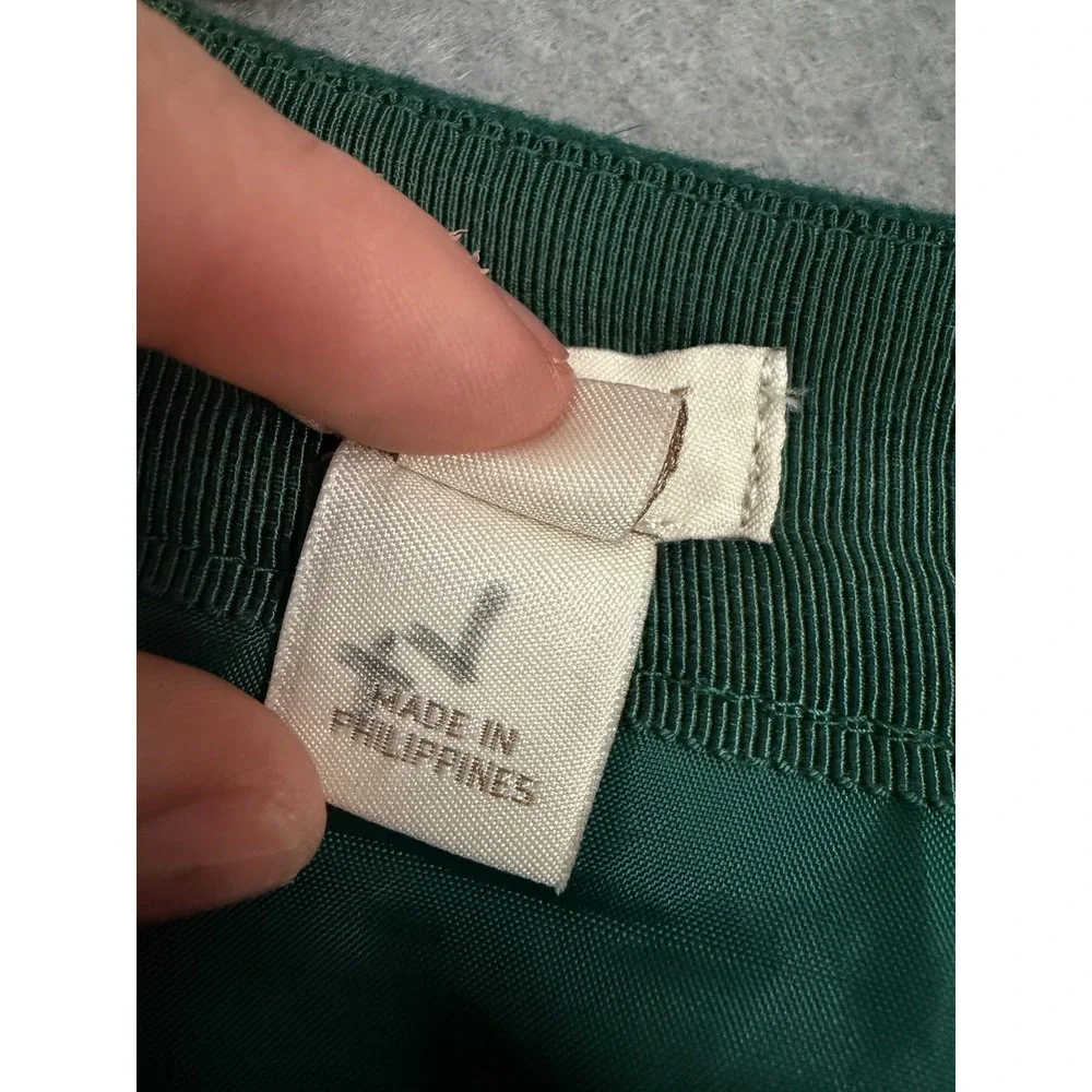 J. Crew Shirttail Mini Skirt Womens 00 Green Wool Blend Dark Academia Mod B0358